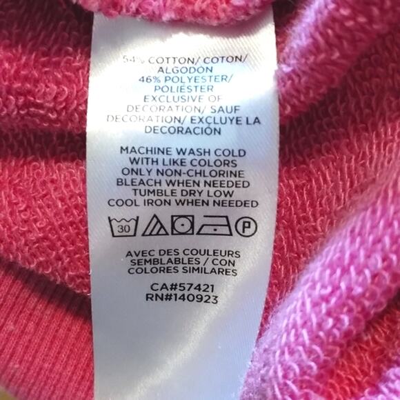 Lou & Grey Purple Pinky-Peach Dip Dye SOFT Pullover  Sweatshirt S - Picture 7 of 15